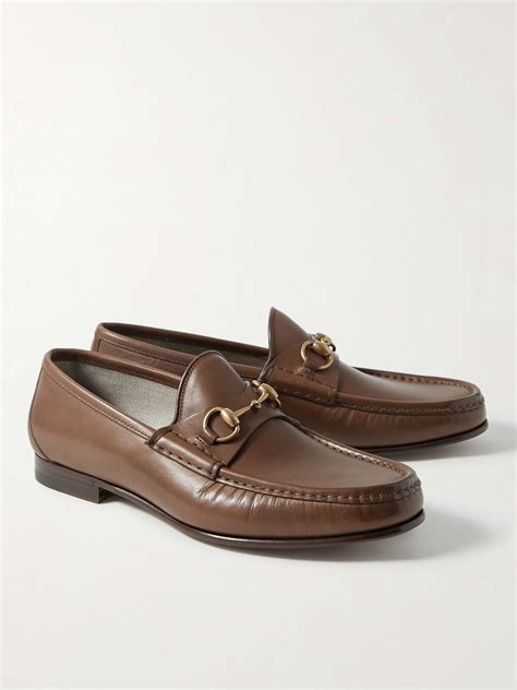 gucci loafers mr porter|GUCCI Horsebit Leather Loafers for Men .